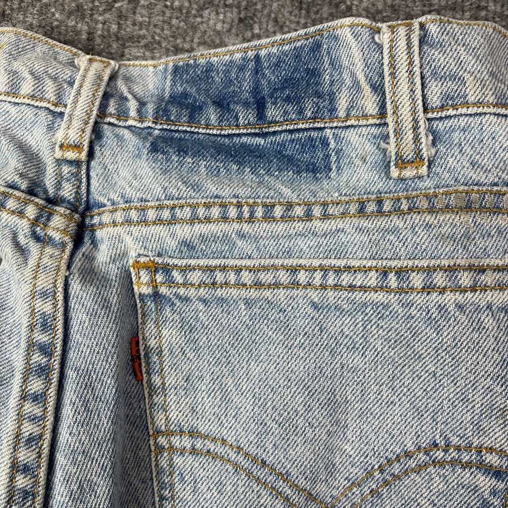 Vintage Levi's 607 Jeans Men's Blue Denim Pockets Straight Zip Fly - 33X28.5 - Picture 13 of 16